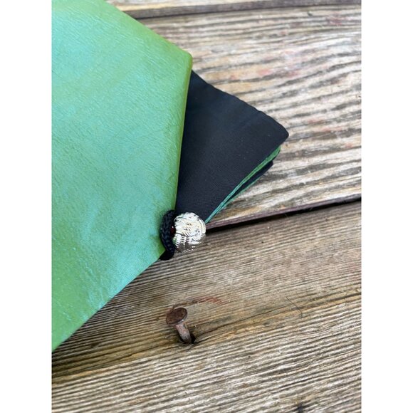 Vintage 1970s Asian Silk Place Mats With Chopsticks and Holder NOS - Picture 10 of 16